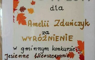 Jesienne wierszowanie