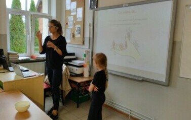 Zajęcia edukacyjne z Powiatową Stacją Sanitarno- Epidemiologiczna w Ełku.  