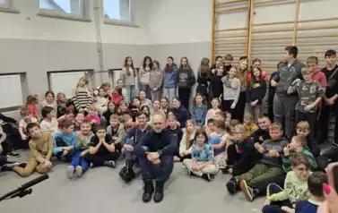 Spotkanie z Mistrzem Polski w kolarstwie szosowym