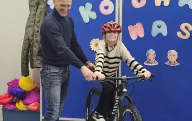 Spotkanie z Mistrzem Polski w kolarstwie szosowym