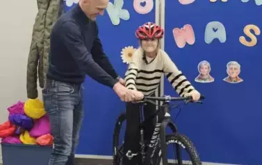 Spotkanie z Mistrzem Polski w kolarstwie szosowym