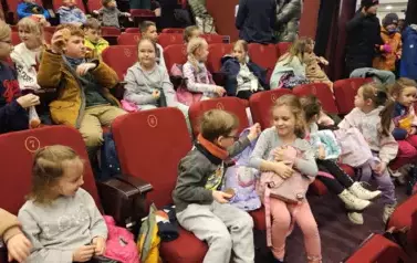 Wyjazd do kina na film pt. "Biuro detektywistyczne Lassego i Mai"