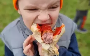 Przedszkolaki szukały zajączka