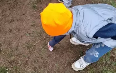 Przedszkolaki szukały zajączka