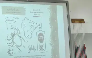 Zajęcia profilaktyczne "Nie bądź atrakcyjny dla kleszczy!"