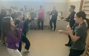 Trening sportowy z panem Adrianem