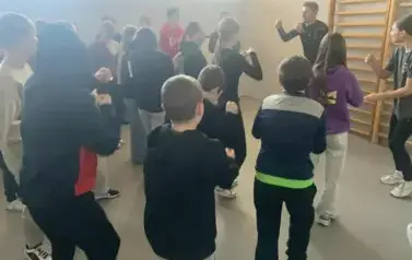 Trening sportowy z panem Adrianem
