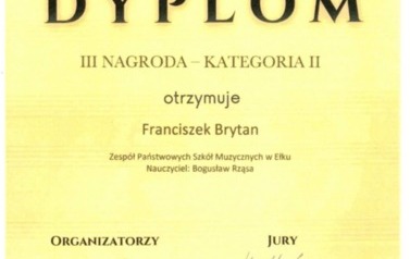 Muzyczny sukces Franciszka Brytana