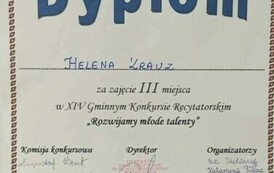 Gminny Konkurs Recytatorski "Rozwijamy młode talenty"
