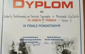 II miejsce w konkursie w powiatowym finale konkursu o Bezpieczeństwie w Ruchu Drogowym