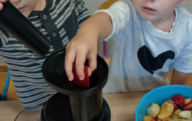 Dzień jabłka w punkcie przedszkolnym