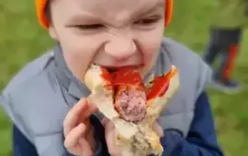 Przedszkolaki szukały zajączka
