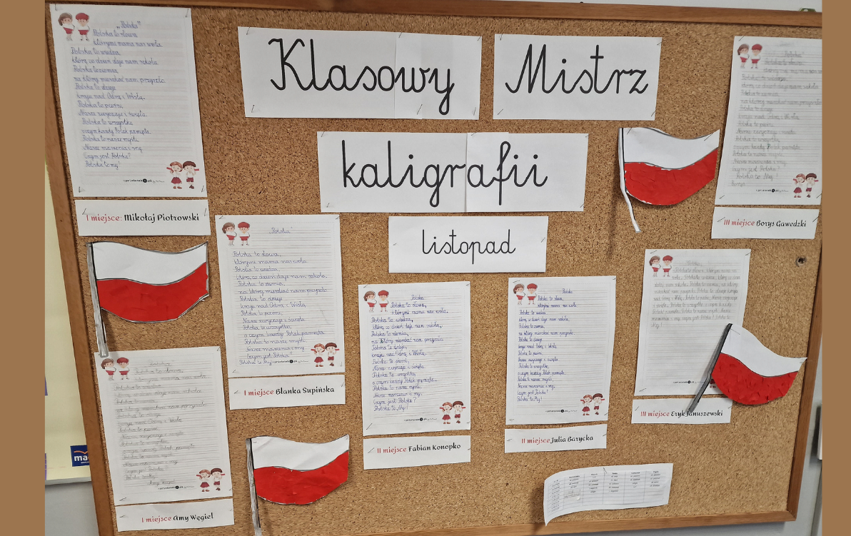 Zdjęcie do Mistrzowie kaligrafii z klasy III