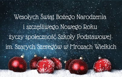 Zdjęcie do ŻYCZENIA ŚWIĄTECZNE