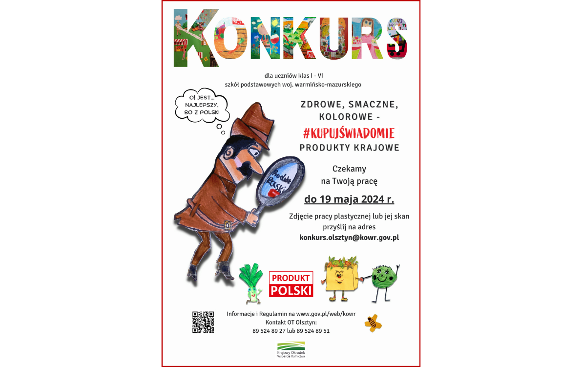 Zdjęcie do Konkurs plastyczny "Zdrowe, smaczne, kolorowe #Kupuj świadomie produkty krajowe"