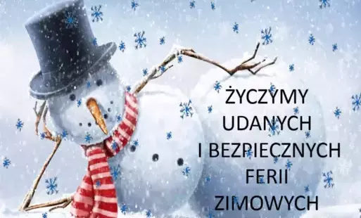 Zdjęcie do Bezpieczne ferie zimowe