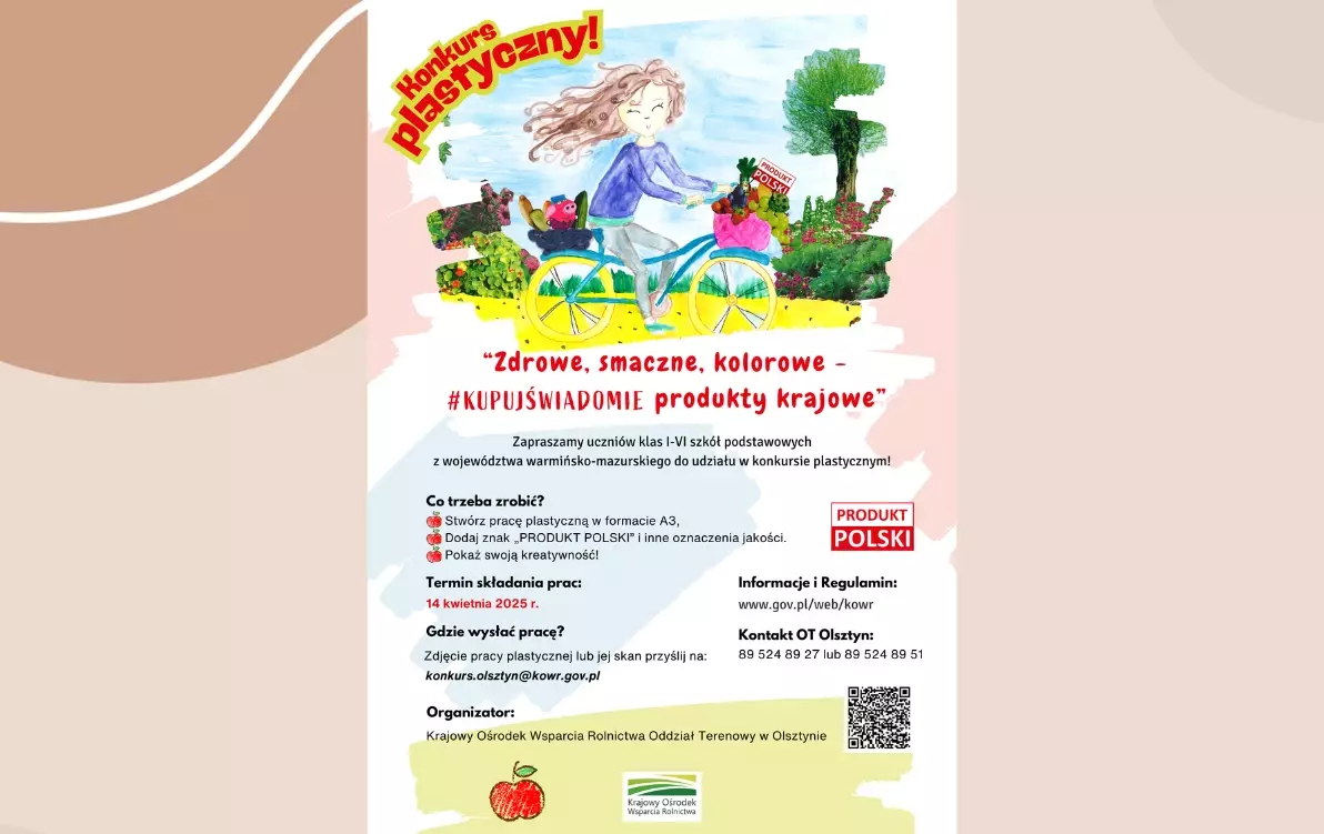 Zdjęcie do Konkurs plastyczny pt. &rdquo;Zdrowe, smaczne, kolorowe &ndash; #Kupuj świadomie produkty krajowe&rdquo;