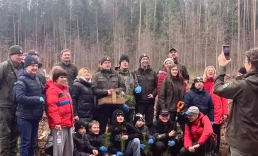 Zdjęcie do Udział w akcji "Lasy na nowe stulecie"