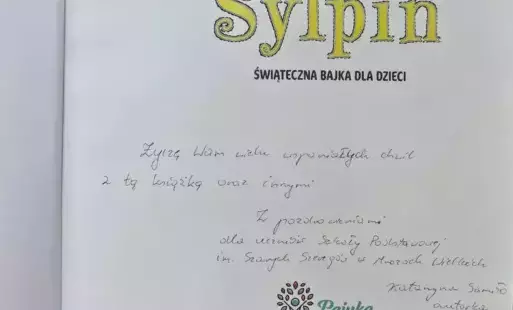 Zdjęcie do Spotkanie z panią Katarzyną Samiło, autorką książek dla dzieci
