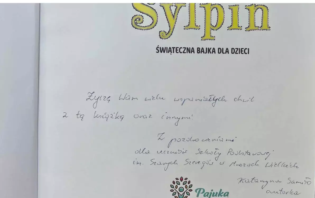 Zdjęcie do Spotkanie z panią Katarzyną Samiło, autorką książek dla dzieci