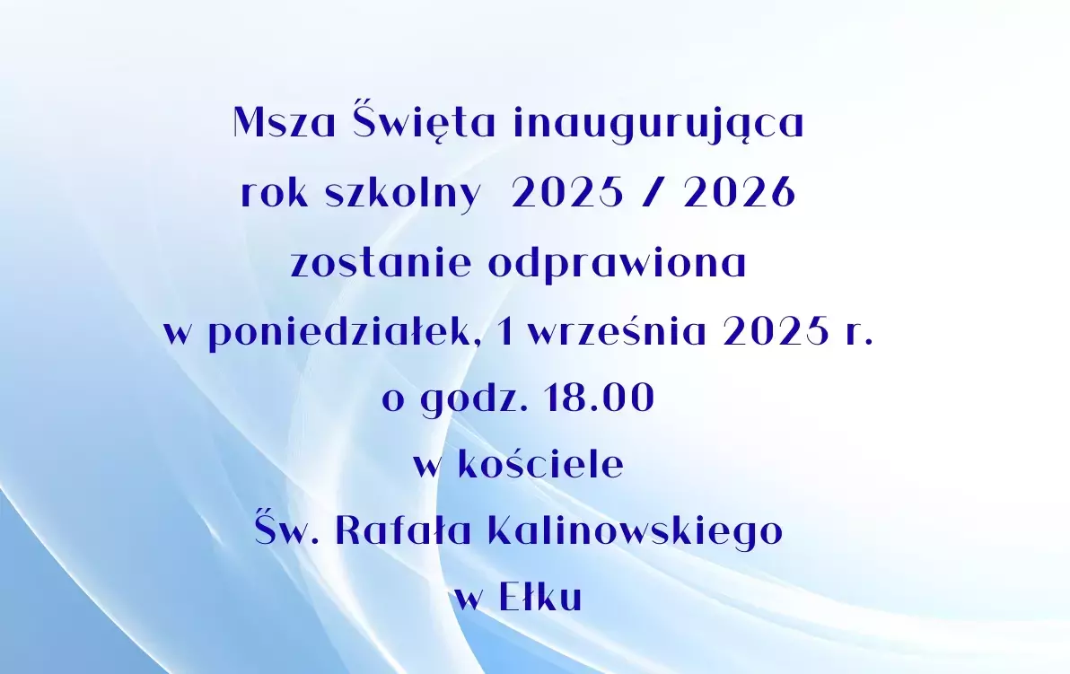 Zdjęcie do Msza inaugurująca nowy rok szkolny