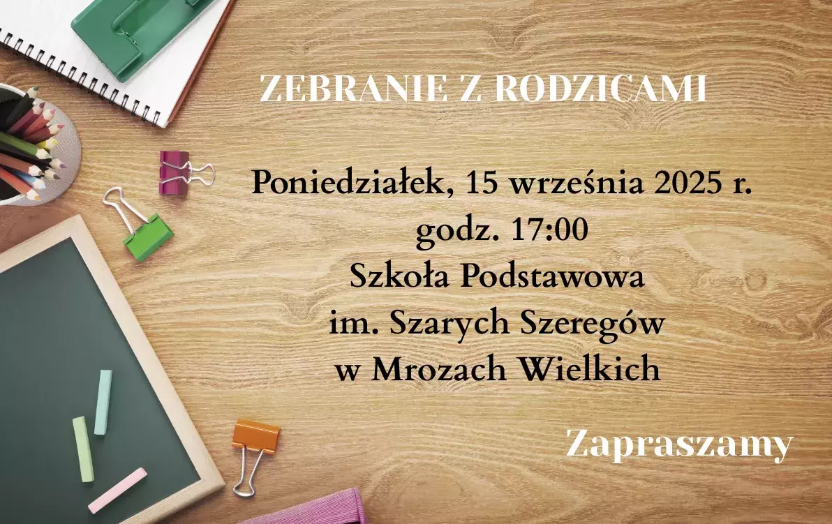 Zdjęcie do Zebranie z rodzicami