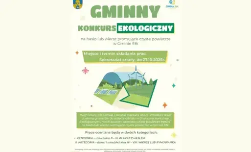 Zdjęcie do Gminny Konkurs Ekologiczny