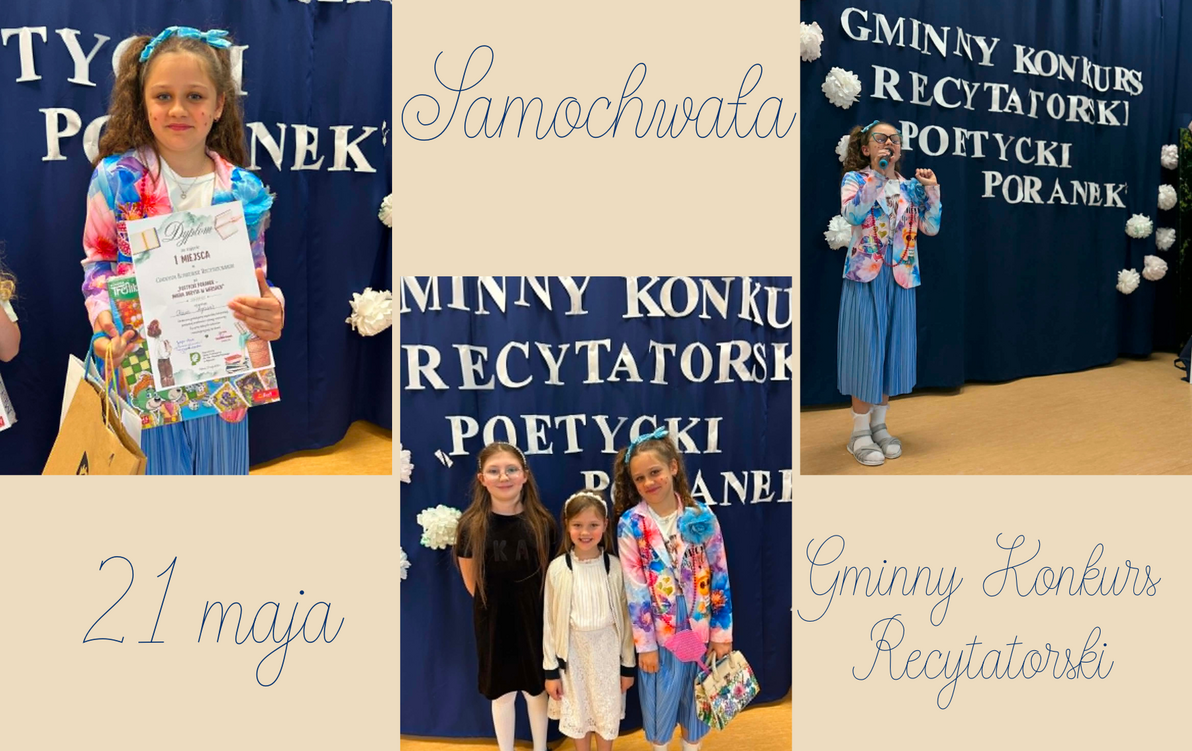 Zdjęcie do Sukces Oliwii w Gminnym Konkursie Recytatorskim