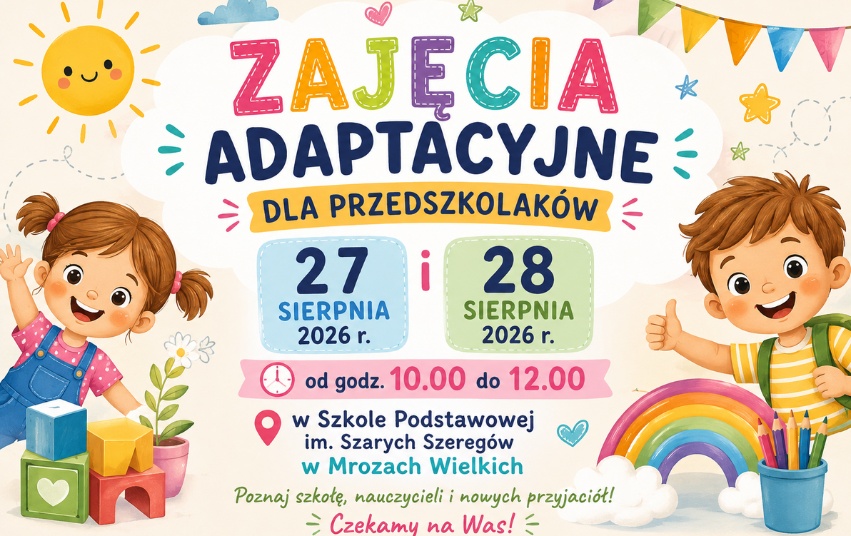 Zdjęcie do Zajęcia adaptacyjne w przedszkolu i zer&oacute;wce
