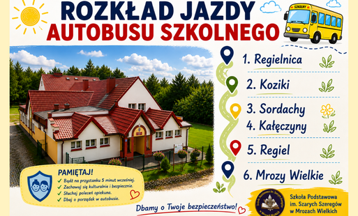 Zdjęcie do Rozkład jazdy autobusu szkolnego