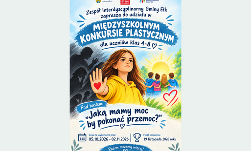 Zdjęcie do MIĘDZYSZKOLNY GMINNY KONKURS PLASTYCZNY &bdquo;JAKĄ MAMY MOC, BY POKONAĆ PRZEMOC?&rdquo;